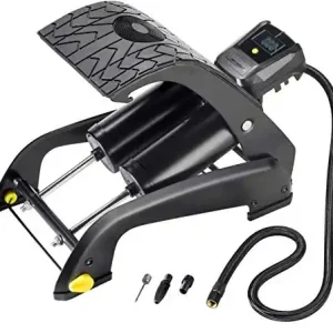 Ofertă de sezon Umflare MICHELIN cu 2 cilindri cu manometru digital - Precis pana la 7 bari, ideal pentru anvelope auto si biciclete, bile si multe altele, banda de rulare antiderapanta, calitate robusta, inclusiv adaptor