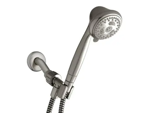 Waterpik NSC-659E Dus de mana cu 6 moduri si furtun, nichel periat, fara dimensiune Reducere