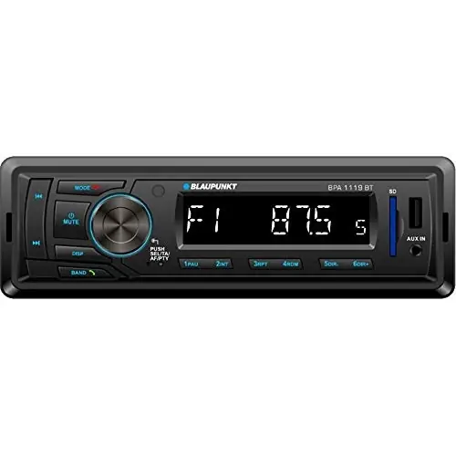 Ofertă limitată Radio auto Blaupunkt BPA1119BT, 1 DIN, Bluetooth, USB, Negru