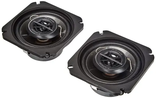 Cumpărături sigure Pioneer TS-1002I 10 cm specific marcii. Set de difuzoare coaxiale cu 2 cai, 2 difuzoare (fiecare de 120 W max., sinus de 25 W), sunet puternic, eficienta ridicata, adancime de instalare de 43 mm, decupaj incastrat de 102 mm, cu grila