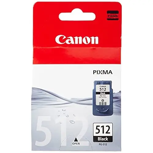 Reducere de preț Cerneala originala Canon PG-512, dimensiune standard, negru, ambalaj reciclabil