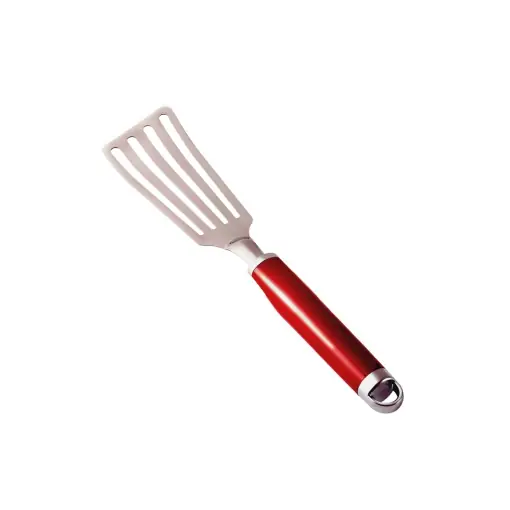 Reducere specială KitchenAid Spatula flexibila, spatula cu fante din otel inoxidabil - rosu imperiu, mare