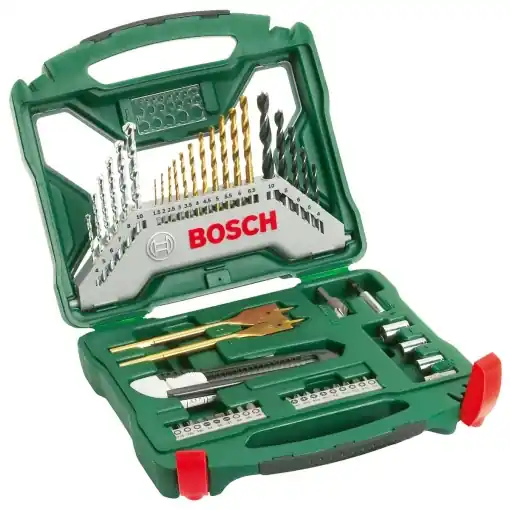 Accesorii Bosch Bosch 50buc. Set de burghie si surubelnite din titan X-Line (lemn, piatra si metal, burghiu accesoriu) Disponibil imediat