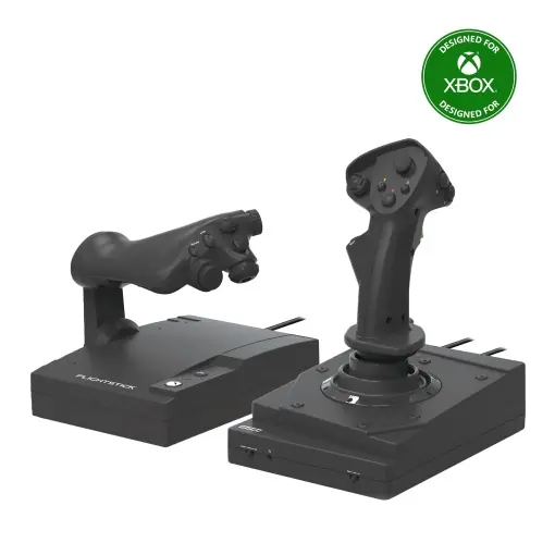 Ofertă specială HORI HOTAS Flight Stick proiectat pentru Xbox Series XS Xbox One si PC - Licentiat oficial de Microsoft