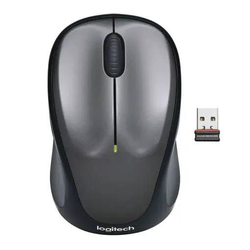 Mouse fara fir Logitech M235 24GHz cu receptor USB Unifying urmarire optica de 1000 DPI durata de viata a bateriei de 12 luni compatibil cu PC Mac lap Reducere extra