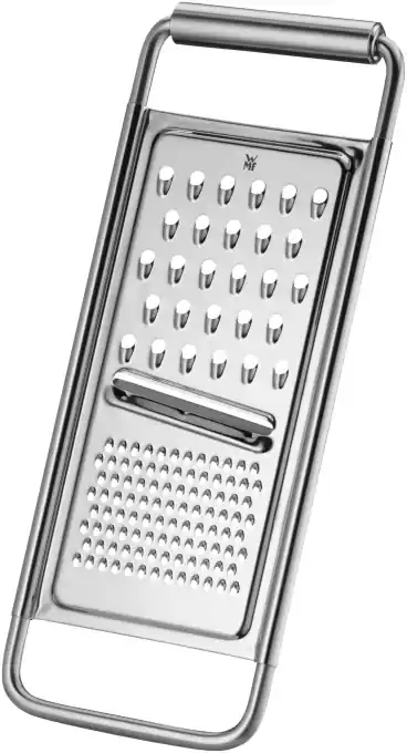 Razatoare de bucatarie WMF Gourmet din otel inoxidabil 30 x 12 cm 3 in 1 razatoare si feliator otel inoxidabil Cromargan 3 suprafete de gratar ideala Lichidare de stoc