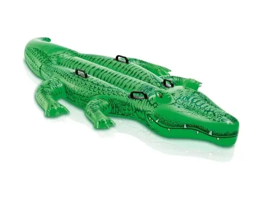 Cel mai vândut Intex Giant Gator Ride-On - Suport gonflabil - 203 x 114 cm