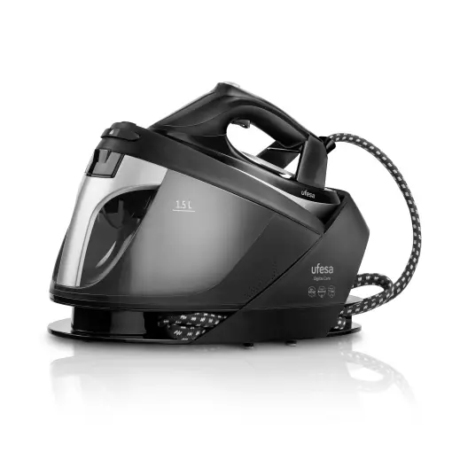 Preț redus Statie de calcat Ufesa Ingrijire digitala, 2600 W, 7 bari, abur de fier vertical si orizontal, Steam Boost 325 g, rezervor 1,5 L