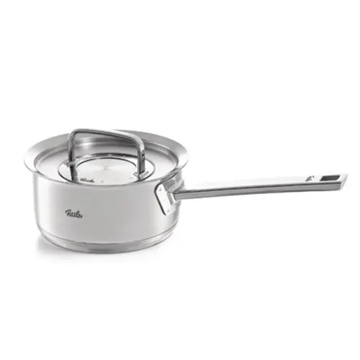 Promoție Fissler Original Profi Collection/cratita din otel inoxidabil (O 16 cm, 1,4 L) Oala mica cu lapte cu capac metalic, scalare interioara - inductie
