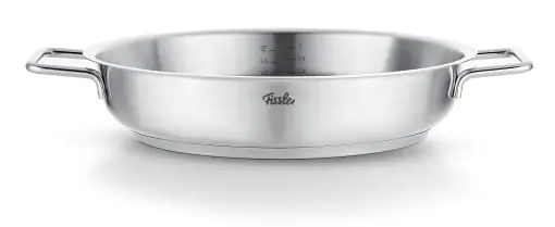 Fissler Pure Collection/Tigaie din otel inoxidabil (O 28 cm) Tigaie neacoperita, scara interioara, margine inalta, garantie de 10 ani - inductie Cel mai vândut