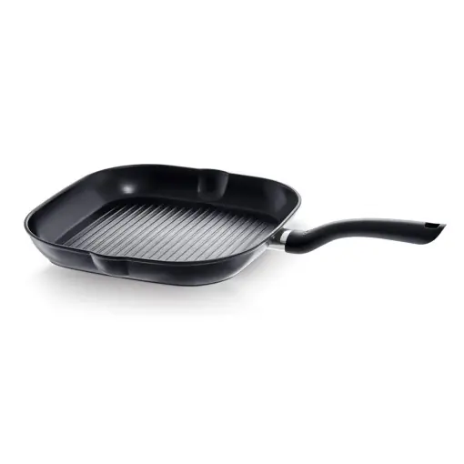 Comandă acum Tigaie pentru gratar Fissler Cenit/aluminiu (28 x 28 cm - patrat) Tigaie acoperita cu friptura - inductie
