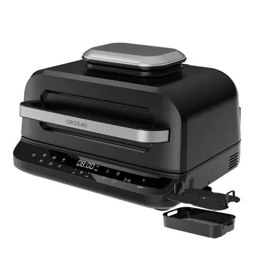 Friteuza cu aer Cecotec Grill fara ulei 6 L Cecofry FireDome 6000. 2400 W, 6 moduri de gatit si 4 niveluri de gratar, termostat reglabil, inclusiv senzor de temperatura si accesorii Ieftin