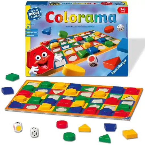 Ravensburger 24921 - Colorama - Joc de potrivire pentru cei mici - Joc pentru copii de la 3 la 6 ani, Invatare jucausa pentru 1-6 jucatori Reduceri
