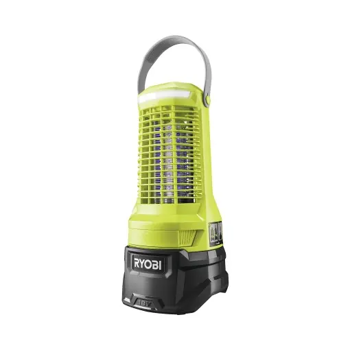 Reducere de preț Ucigas de insecte fara fir RYOBI 18 V ONE+ RY18BZA-0 (Suprafata efectiva de pana la 30 m2, setare temporizatoare pentru 2, 4 si 6 ore, fara baterie si incarcator