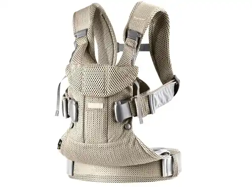 BabyBjorn Marsupiu One Air, plasa 3D, gri-bej Cumpără online