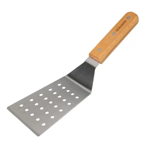 Preferatul clienților Server pentru lasagna Fackelmann pentru paste, lasagna si quiche - Spatula cu maner ergonomic - Margine dreapta pentru impartirea pieselor - Otel inoxidabil de inalta calitate si lemn de