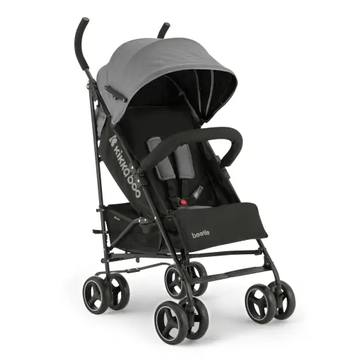 Plată sigură Carucior KikkaBoo BEETLE, carucior pentru copii de pana la 22 kg, pliabil, usor, compact, gri