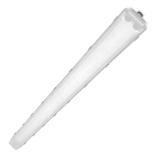 LEDVANCE Carcasa de corp de iluminat rezistenta la umiditate pentru lampi LED 2xT8 | fabricat din plicarbonat robust (PC) gri, 150cm, potrivit pentru SubstiTUBE EM/UN si SubstiTUBE Connected | CARCASA REZISTENTA LA UMEZEALA 1500 2x Lampa IP65 Plată sigură