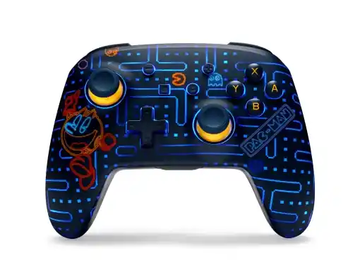 Controler wireless imbunatatit PowerA pentru Nintendo Switch cu Lumectra - PAC-MAN NEON ARCADE Reduceri