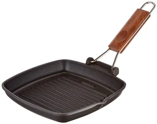Tigaie pentru gratar Risoli saporella antiaderenta, aluminiu, negru, 20 x 20 x 2,5 cm Livrare gratuită
