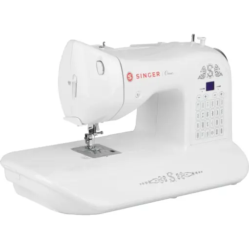 Masina de cusut computerizata Singer One, editie limitata, alb Calitate înaltă