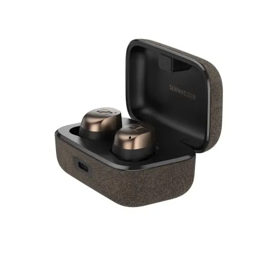 Sennheiser MOMENTUM True Wireless 4 - Casti inteligente Bluetooth 5.4, sunet clar, design ergonomic, 30 de ore de viata a bateriei, Adaptive ANC - Cupru negru Ultima șansă