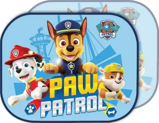 Cumpără online Tataway - Perdele laterale pentru masini pentru copii | Protectie UV | Accesoriu ventuza | Grafica Paw Patrol | 44x35 cm, Albastru, 21.4x18.9x4.3 cm, Bumbac
