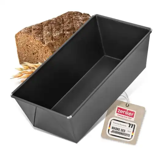 Ofertă exclusivă Tava de copt pentru paine Zenker 30 cm PURE, tava de tort King cu acoperire antiaderenta, tava de copt de inalta calitate (culoare: negru), cantitate: 1 bucata