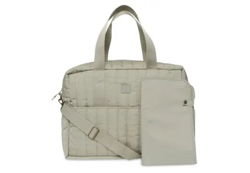 Calitate înaltă Geanta de scutece Jollein Puffed Moss - Olive Green - Hidrofug - Geanta pentru carucior - Geanta pentru bebelusi Multifunctionala - Olive Green