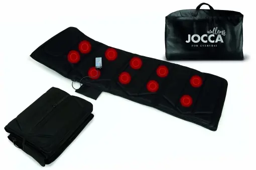 Bestseller Jocca - Saltea de masaj pliabila | Covoras electric de masaj 4 zone | Geanta inclusa | Saltea de masaj 10 motoare | Intensitate reglabila