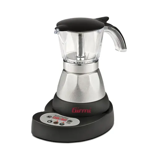 Cafea electrica programabila Girmi MC23 Cafea pudra, 1 pana la 3 cani, 400 W, afisaj LED, cronometru, mentinere la cald, aluminiu, argintiu Plată securizată