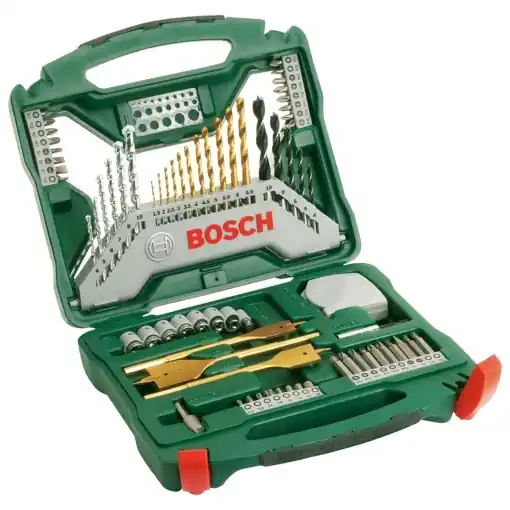 Accesorii Bosch Bosch 70buc. Set de burghie si surubelnite din titan X-Line (lemn, piatra si metal, burghiu accesoriu) Ofertă specială