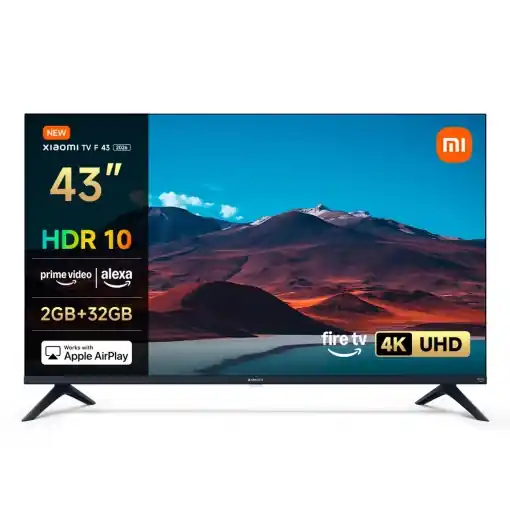 Xiaomi F, 43 inchi (109 cm), 4K UHD, Smart TV, Fire TV, Tuner triplu DVB-C/S/S2/T/T2,HDR10, MEMC,Control vocal cu Alexa, 2GB+32GB, Compatibil cu Apple AirPlay Preț mic