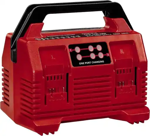 Incarcator original Einhell Power X-Quattrocharger 4A Power X-Change Li-Ion 18V incarcare simultana a bateriilor 2x2 monitorizarea bateriei gestionare Ofertă exclusivă