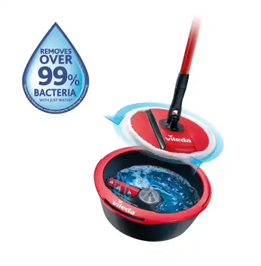 Set curatenie podele Vileda Spin Clean Sistem manual cu microfibra si rola de spalare Expediere rapidă