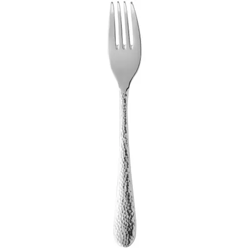 Furculita pentru desert WMF Sitello 158 cm Cromargan design Hammerschlag argintiu Promoție