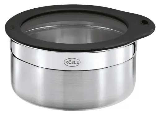 Disponibil imediat Rosle Frischhaltedose 07L Capac Transparent Aromadicht Inox