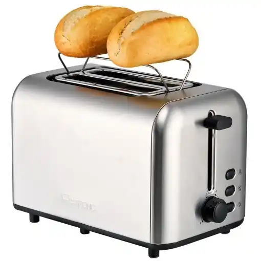 Ofertă Toaster Clatronic TA 3822 Inox 2 Felii Functie Dezghetare Sloturi Extra Largi