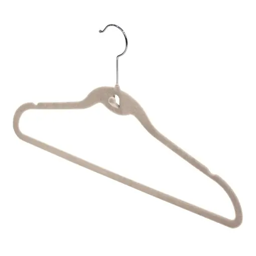 Calitate înaltă DOMO PAK LIVING Umeras Cascada Velours Antialunecare Beige 42 cm