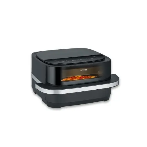 Friteuza cu aer cald Severin S-Fry FR 2464 4L 2100W NegruArgintiu 10 programe presetate Reducere extra