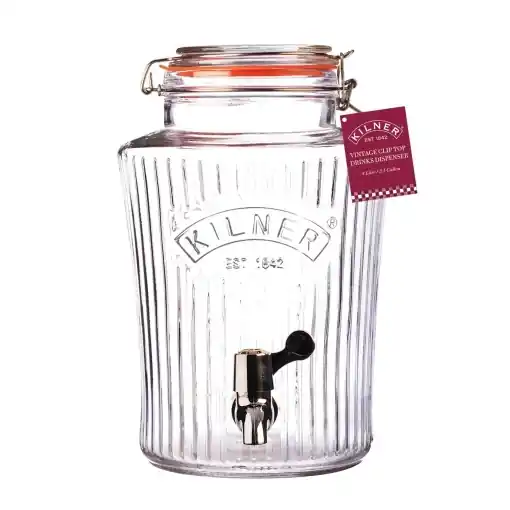 Preț redus Kilner Vintage Dispenser Bauturi 5 Litri Transparent Design Elegant