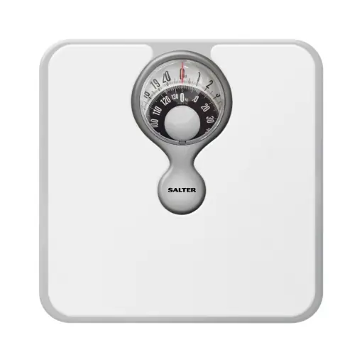Cantar mecanic Salter 484 WHDR 133 kg alb cu lupa si cadran usor de citit Cumpărături sigure