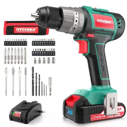 Masina de gaurit si insurubat HYCHIKA 18V Brushless 60Nm Set 53 Accesorii Calitate înaltă