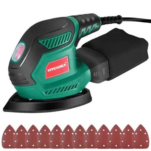 Slefuitor Delta HYCHIKA 200W cu 12 foi abrazive si sistem eficient de colectare a prafului Comandă acum