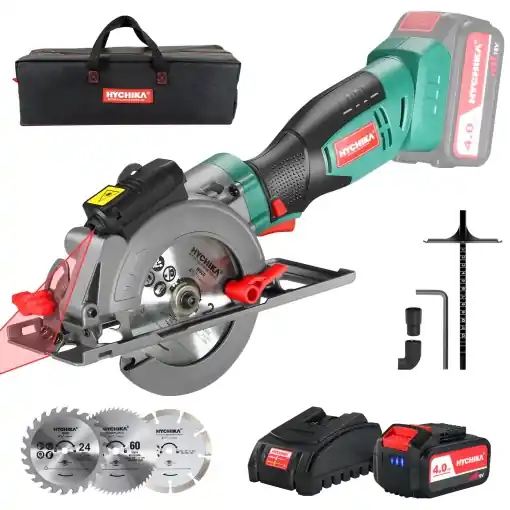 Fierastrau circular HYCHIKA 18V cu laser adancime taiere 48mm 3 panze incluse Comandă acum