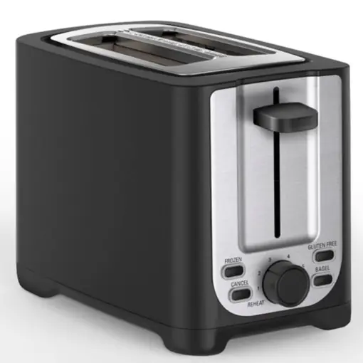 Comandă acum Toaster Bella 2 Scheiben Negru si Inox Sloturi Extra Largi Functie Automata de Oprire