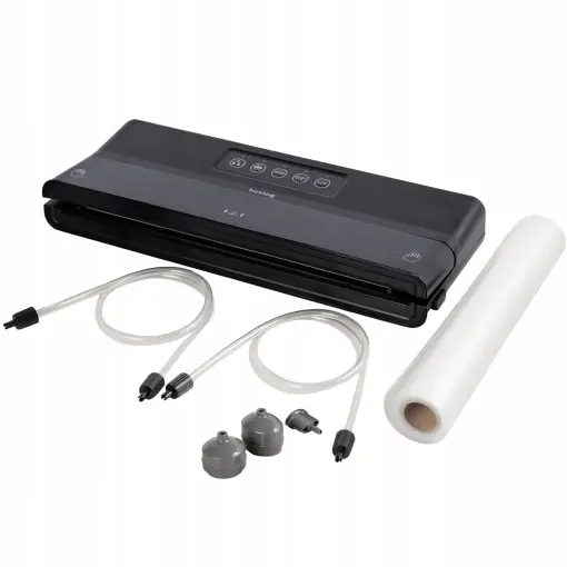 Aparat de vidat Huslog 125W compact digital cu accesorii negru Ieftin