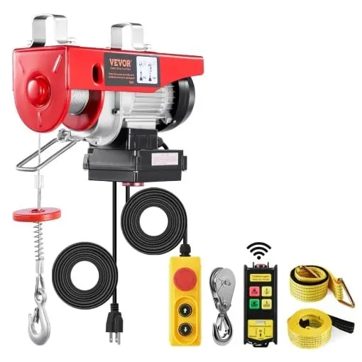 Preferatul clienților Troliu electric VEVOR PA200 200 kg telecomanda wireless 100 m cablu 12 m