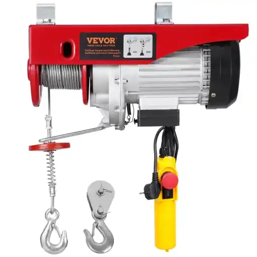 Troliu electric VEVOR PA400 400 kg motor cu telecomanda 42 m inaltime de ridicare 12 m Reducere