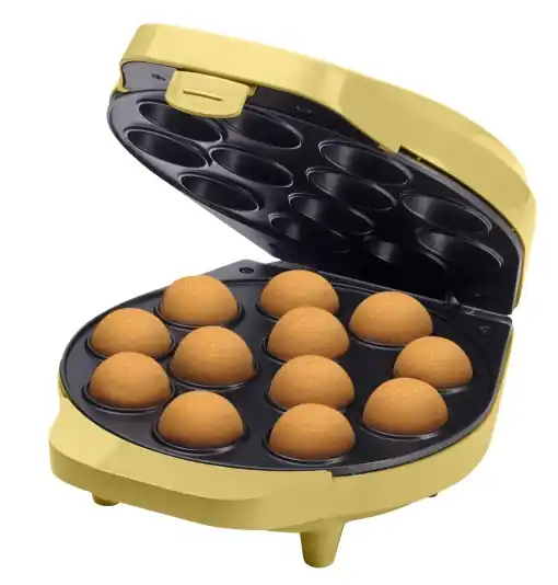 Expediere rapidă Bestron Cakepop Maker DCPM12V Retro Design 700W Galben